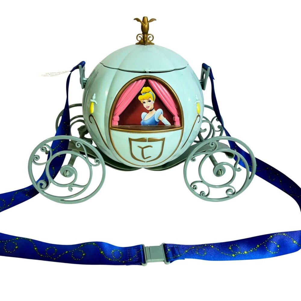 Disneyland 60th Anniversary Cinderella Carriage Popcorn Bucket Souvenir Strap